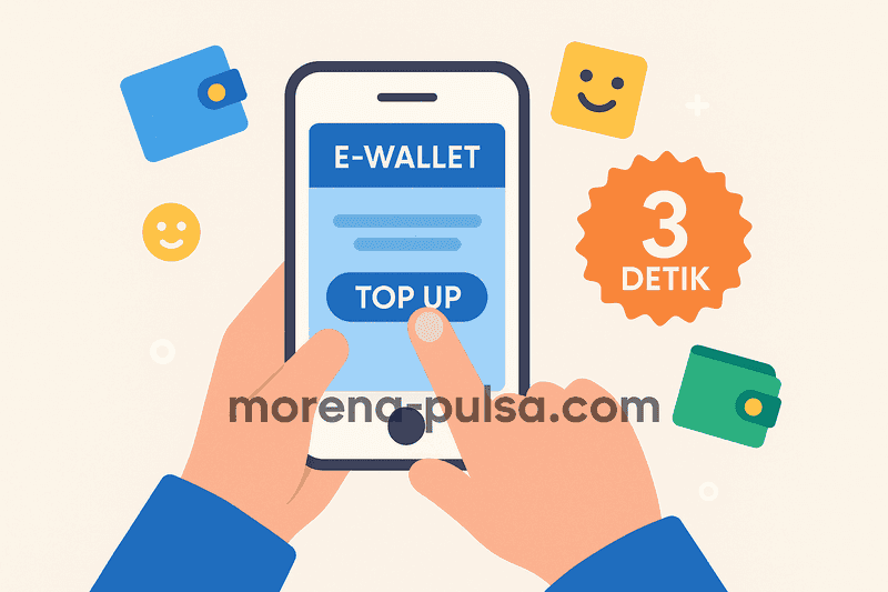 Gini Cara Isi Pulsa Cuma 3 Detik Pakai E-Wallet 💥