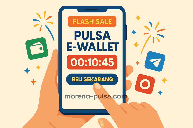 Flash Sale Pulsa di E-Wallet Favorit Kamu – Cuma 1 Jam!