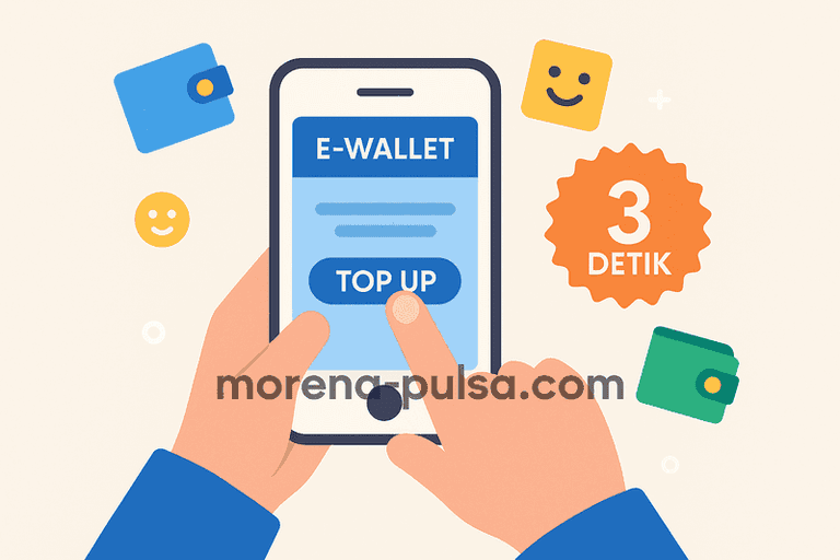 Gini Cara Isi Pulsa Cuma 3 Detik Pakai E-Wallet 💥