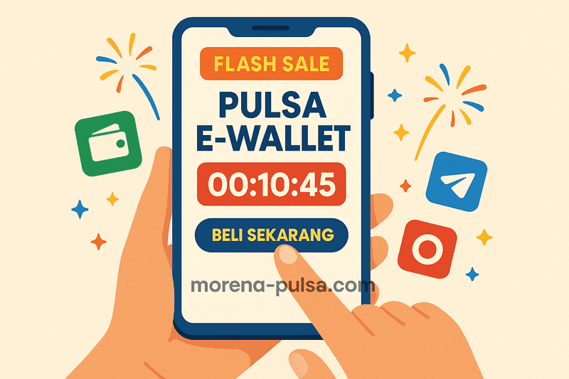 Flash Sale Pulsa di E-Wallet Favorit Kamu – Cuma 1 Jam!